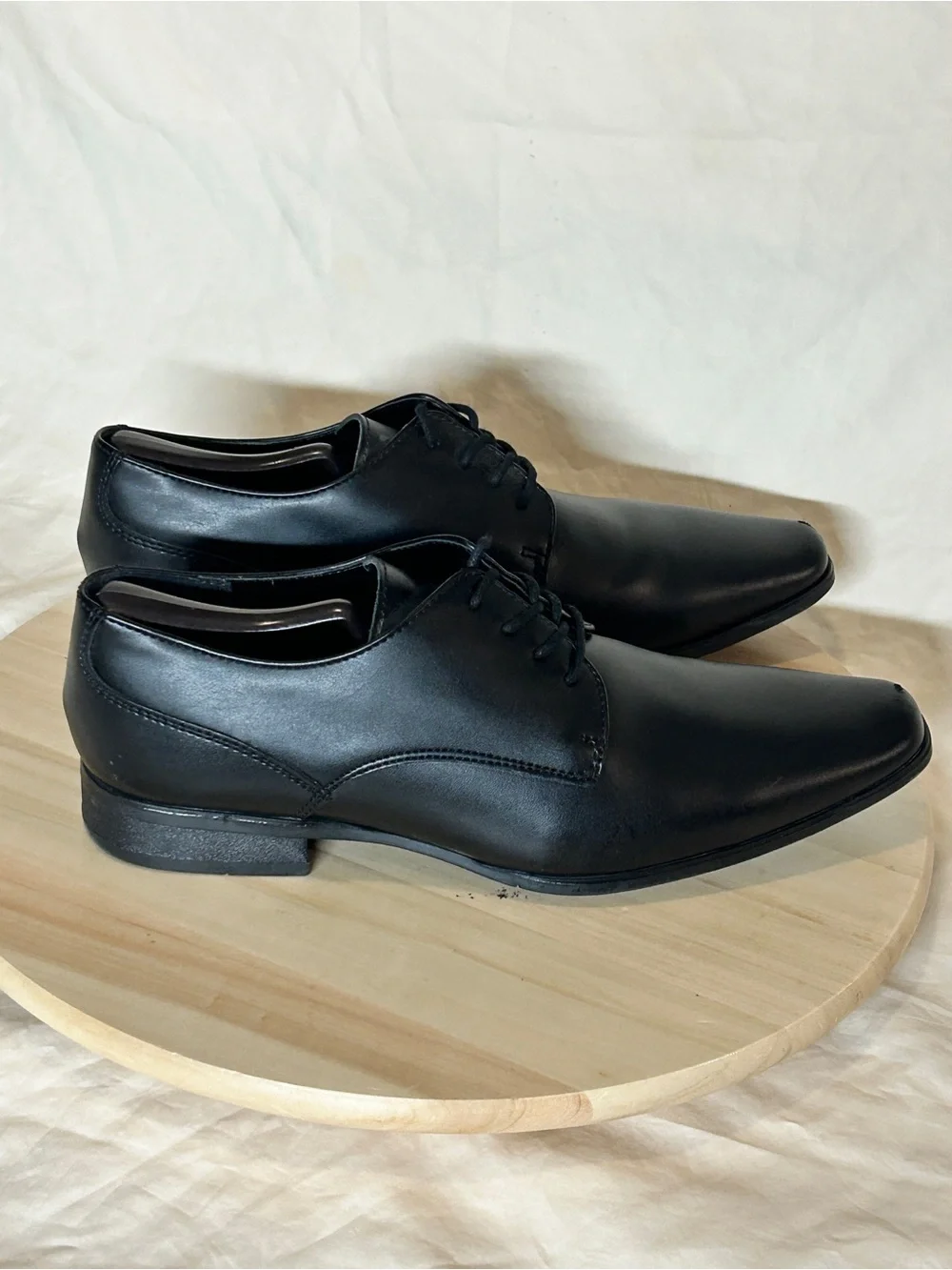 Calvin Klein Men's Black Brodie Lace-Up Dress Oxfords US 10